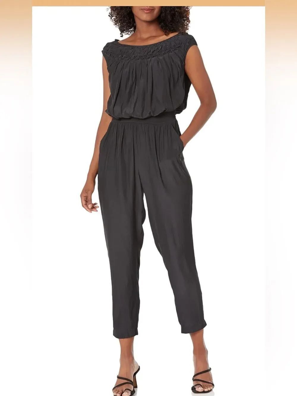$485 Ramy Brook Navy Valentina jumpsuit NWT XS